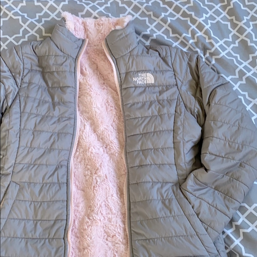 Girls reversible North Face coat
